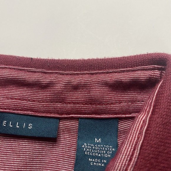 Perry Ellis Mens Short Sleeve Polo Shirt Size Medium - Picture 8 of 10